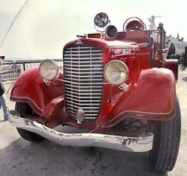 Restored Diamond T Fire Engine from Alcatraz